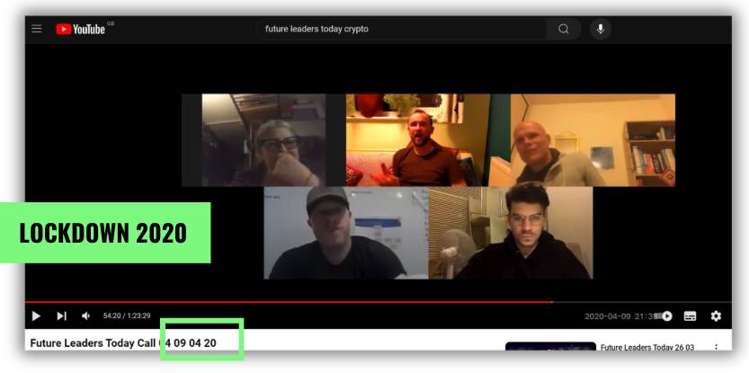 An early Future Leaders Today call, 2020