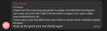 Member testimonial