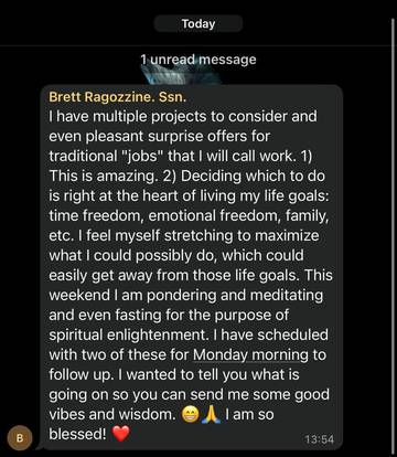Member testimonial