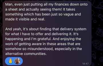 Member testimonial