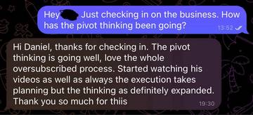 Member testimonial