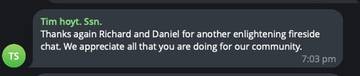 Member testimonial